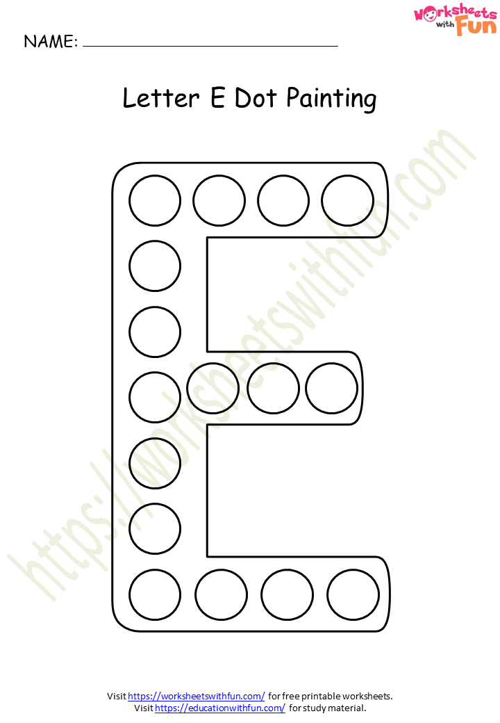 Topic: Alphabet Do A Dot Worksheets | English - Preschool | WWF